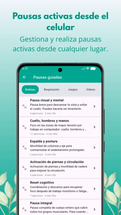 Captura de pantalla 2 de la app ReActiva