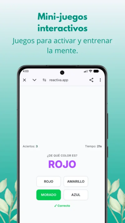 Captura de pantalla 6 de la app ReActiva